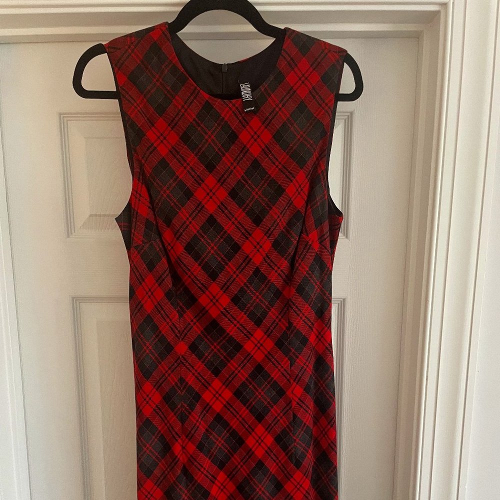 LAUNDRY BY SHELLI SEGAL | Red Tartan Plaid Dress
